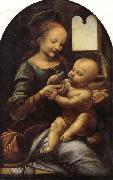 LEONARDO da Vinci The Benois Madonna oil painting artist